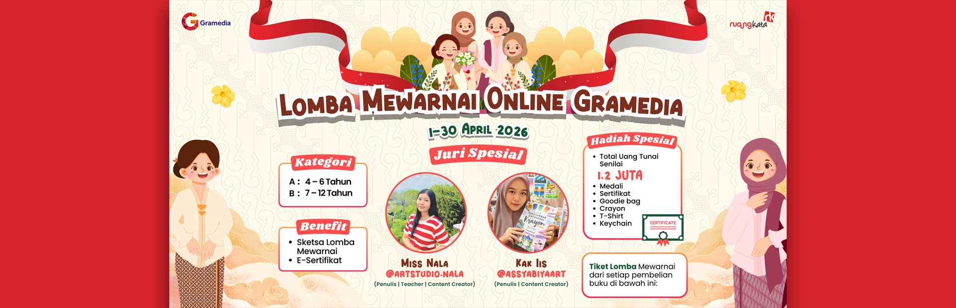 lomba mewarnai hari kartini 21 April 2026